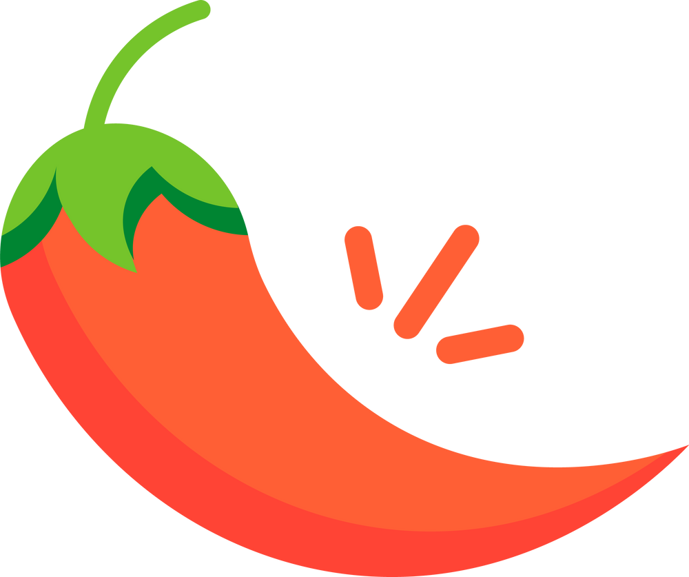 Red Hot Chili Pepper Spicy Flat Icon
